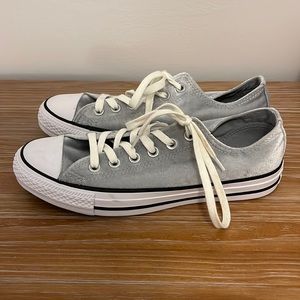 Grey Velvet Converse